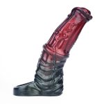 Alien Silicone Cock Sheath in Claret - Image 3