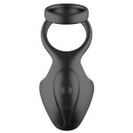 Rechargeable Silicone Dual Penis Ring - Image 2