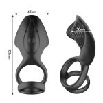 Rechargeable Silicone Dual Penis Ring - Image 4