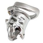 Tiger Head Bend Ring Cock Cage - Long - Image 8