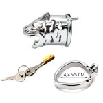 Tiger Head Bend Ring Cock Cage - Long - Image 2