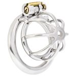 The Pen Deluxe Stainless Steel Locking Chastity Cage - Image 5