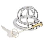 The Pen Deluxe Stainless Steel Locking Chastity Cage - Image 3