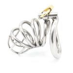 Bent Ring Stainless Steel Chastity Cage - Image 6