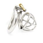 Bent Ring Stainless Steel Chastity Cage - Image 7