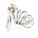 Bent Ring Stainless Steel Chastity Cage - Image 10