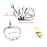 Bent Ring Stainless Steel Chastity Cage - Image 5