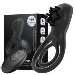 Cock Ring Vibrator with Clitoral Stimulator - Image 6