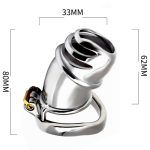 Detained Metal Chastity Cage - L Size - Image 5