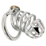 Captus Stainless Steel Locking Chastity Cage - Image 6