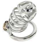 Captus Stainless Steel Locking Chastity Cage - Image 7