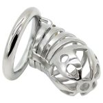 Captus Stainless Steel Locking Chastity Cage - Image 2