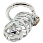 Captus Stainless Steel Locking Chastity Cage - Image 4