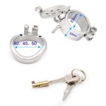 Double Key Steel Cock Cage - Short - Image 5