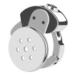 Lid Chastity Cock Cage - Adjustable Ring - Image 3