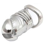 Penis Head Steel Cock Cage - Long - Image 7