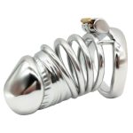 Penis Head Steel Cock Cage - Long - Image 10