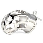 Hollow Out Chastity Cage With Bent Ring - Image 10
