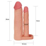 Pleasure X-Tender Double Penetration Penis Sleeve - Image 3
