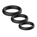 Triple Silicone Cock Ring Set - Image 2
