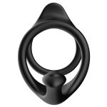 Silicone Triangle Penis Ring with Teasing Tail - Image 5