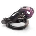 Black and Purple Cobra Chastity Cage - Image 9