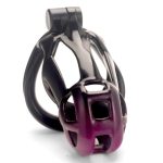 Black and Purple Cobra Chastity Cage - Image 10