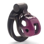 Black and Purple Cobra Chastity Cage - Image 11