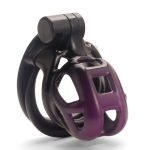 Black and Purple Cobra Chastity Cage - Image 12