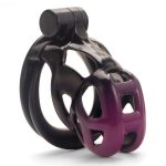 Black and Purple Cobra Chastity Cage - Image 13