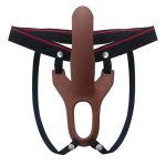 Hollow Strap-on Silicone Curved Dong - Image 9