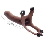 Hollow Strap-on Silicone Curved Dong - Image 10