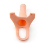 Hollow Strap-on Silicone Curved Dong - Image 4