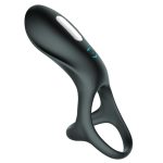 Vibrating Cock Ring with Three Ring - Image 3