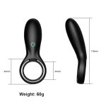 Vibrating Cock Ring with Double Ring - Image 5