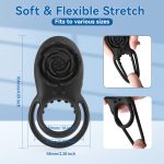 Rose Vibrating Penis Ring - Image 5