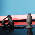 Silicone Vibrating Cock Ring with Anal Vibrator - Image 2