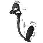 Silicone Vibrating Cock Ring with Thread Anal Vibrator - Image 3