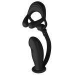 Silicone Vibrating Cock Ring with Prostate Vibrator - Image 6