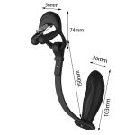 Silicone Vibrating Cock Ring with Prostate Vibrator - Image 3