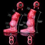 Flame Lifelike Penis Sleeve - B