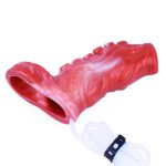 Squirting Flame Lifelike Penis Sleeve - C - Image 8
