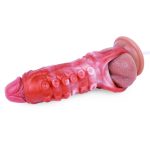 Squirting Flame Lifelike Penis Sleeve - C - Image 11
