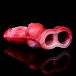 Flame Lifelike Penis Sleeve - D - Image 4