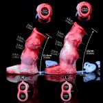 Squirting Flame Lifelike Penis Sleeve - E