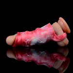 Flame Lifelike Penis Sleeve - E - Image 11