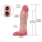 Realistic Penis Enlargement Sleeve - 8.04 in - Image 2