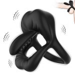 Lips Tongue Erection Enhancer Vibration Cock Ring