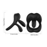 Lips Tongue Erection Enhancer Vibration Cock Ring - Image 3