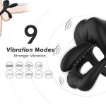 Lips Tongue Erection Enhancer Vibration Cock Ring - Image 5